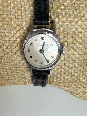 vintage Junghans women's watch tiny silver -tone case mechanical